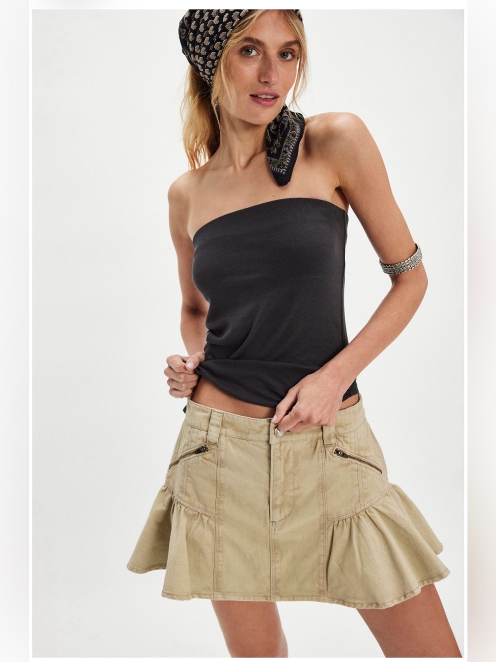 We the Free  neutral mini skirt